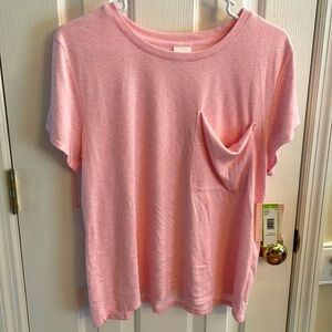 𝅺NWT Zenista Sleep Top pocket scoop SOFT large medium pink